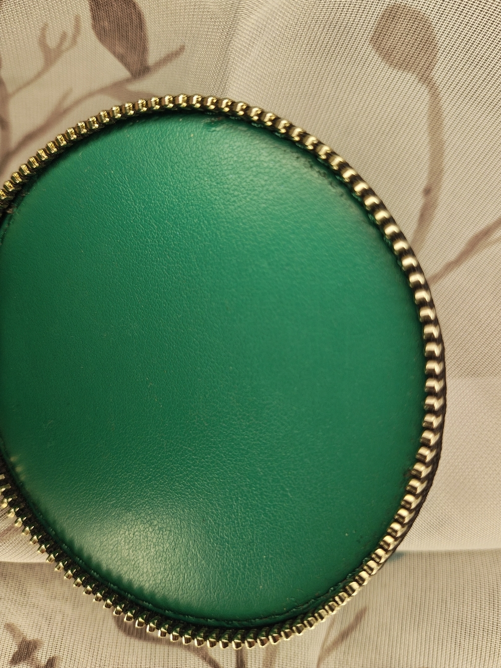 COACH Floral Round Leather Jewelry Case - Picture 6 of 9